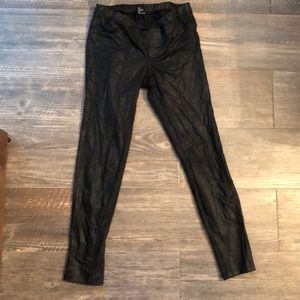 Black Hue Leather Leggings